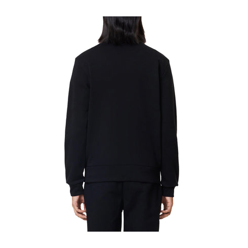 Lacoste Felpa girocollo Felpa Uomo Jogger micro logo Nero - Francavilla Moda